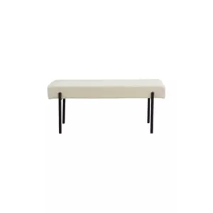 House Nordic bancă Swindon 100 x 43 x 36 cm culoare bej imagine