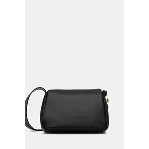 Tory Burch poșetă de piele Romy Small Shoulder culoarea negru, 176674.001 imagine