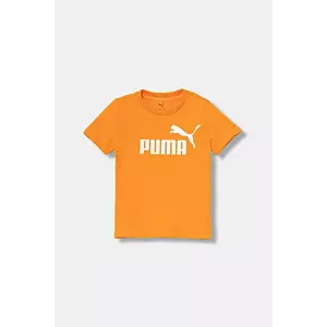 Puma tricou de bumbac pentru copii ESS No. 1 Logo Tee culoarea negru, cu imprimeu, 684906 imagine