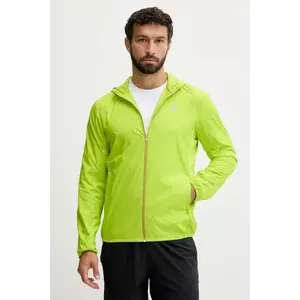 Asics jachetă de antrenament culoarea verde, de tranziție, 2011D216 imagine