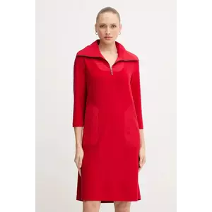 Joseph Ribkoff rochie culoarea roșu, mini, drept, 244045 imagine