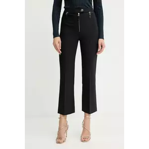 Elisabetta Franchi pantaloni culoarea negru, mulată, high waist, PA10856E2 imagine