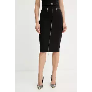 Elisabetta Franchi fustă culoarea negru, midi, creion, GO13456E2 imagine