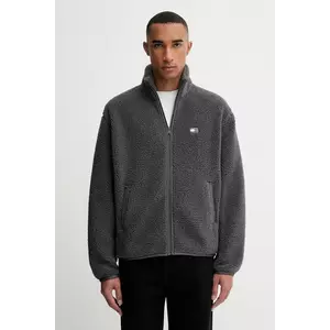 Tommy Jeans bluză culoarea gri, cu imprimeu, DM0DM22078 imagine