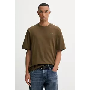 G-Star tricou din bumbac culoarea verde, uni, D26817.D593 imagine