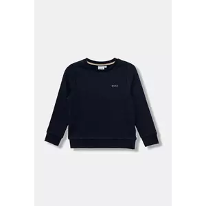 BOSS bluză copii culoarea bleumarin, uni, J52348 imagine