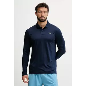 Lacoste longsleeve culoarea bleumarin, uni, DH2615 imagine