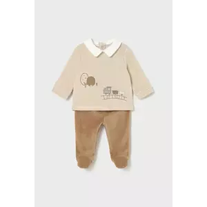Mayoral Newborn compleu bebe culoarea maro, 2562 imagine