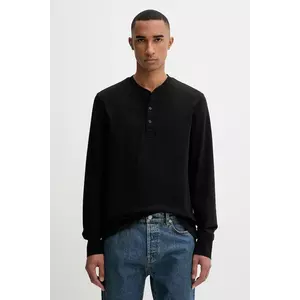 Filippa K longsleeve din bumbac culoarea negru, uni, 31498 imagine