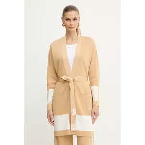 Elisabetta Franchi cardigan culoarea bej, light, MK02S56E2 imagine