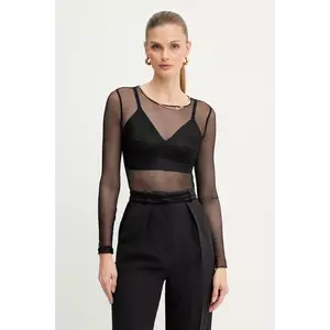 Elisabetta Franchi body culoarea negru, uni, BO01457E2 imagine