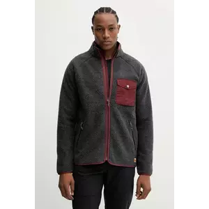 Fjallraven hanorac fleece Vardag Pile Fleece M culoarea gri, neted, F84158.030.352 imagine
