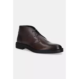 BOSS pantofi de piele Calev culoarea maro, 50552548 imagine