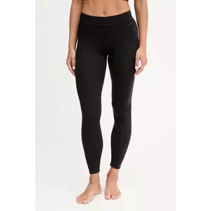 BOSS colanți de casă din amestec de lână negru neted pentru femei 50550092 imagine