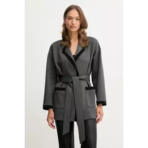 Joseph Ribkoff colanți de casă din amestec de lână culoare gri pentru femei 253223 imagine