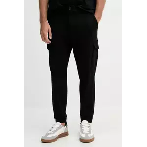 BOSS Green pantaloni tricou negru bărbătesc, croit, 50547454 imagine