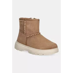 Geox pantofi de iarnă din nubuc pentru copii KIDDARTAH culoarea maro, B565YA.00022 imagine