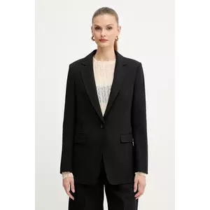 BOSS Orange sacou culoarea negru, un singur rând de nasturi, uni, 50549396 imagine