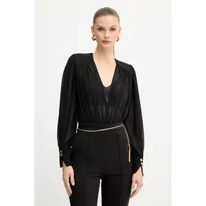 Elisabetta Franchi body culoarea negru, uni, CB00857E2 imagine