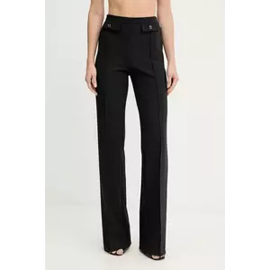 Elisabetta Franchi pantaloni culoarea negru, drept, high waist, PA12156E2 imagine
