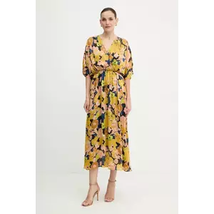 Morgan rochie culoarea galben, maxi, evazați, RGINO.F imagine