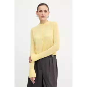 MAX&Co. cardigan de lână culoarea galben, light, 2526346033200 imagine