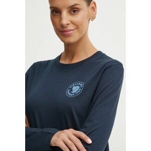 Fjallraven longsleeve 1960 Logo femei, culoarea albastru marin, F86989.555 imagine