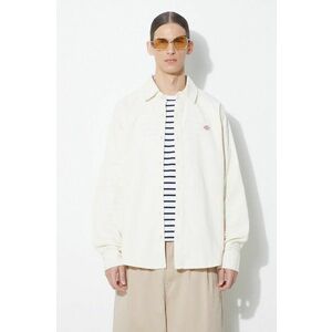 Dickies camasa din velur Chase City culoarea bej, cu guler clasic, regular, DK0A4YRZ imagine