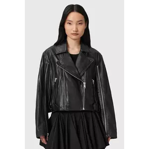 AllSaints geacă ramones de piele MASONE culoarea negru, de tranziție, W007LD imagine