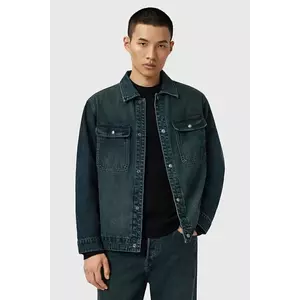 AllSaints geacă jeans CASTLEFORD culoarea bleumarin, de tranziție, M029OD imagine