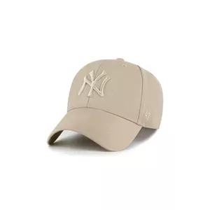 47 brand șapcă de baseball din amestec de lână MLB New York Yankees culoarea verde, B-MVPSP17WBP-KHQ imagine
