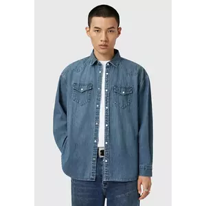 AllSaints cămașă jeans FENTON cu guler clasic, relaxed, M054SD imagine