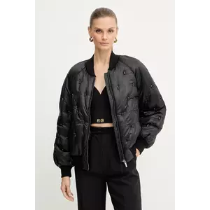 Luisa Spagnoli geacă bomber culoarea negru, de iarnă, 542326 imagine