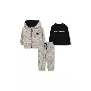 Karl Lagerfeld set de trening pentru bebeluși 3-pack culoarea bej, Z30661 imagine