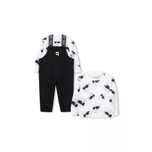 Karl Lagerfeld compleu bebe 2-pack culoarea negru, Z30664 imagine
