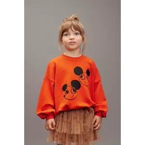 Mini Rodini hanorac de bumbac pentru copii Ritzratz culoarea roșu, cu imprimeu, 25720140 imagine