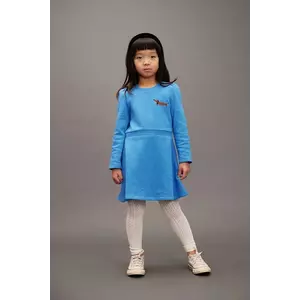 Mini Rodini rochie din bumbac pentru copii Dog mini, evazați, 11000314 imagine