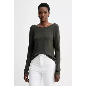 MUUV. longsleeve culoarea verde, cu spate descoperit, 0 imagine