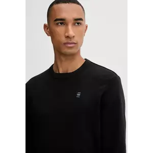 G-Star longsleeve din bumbac culoarea negru, uni, D25076.D976 imagine