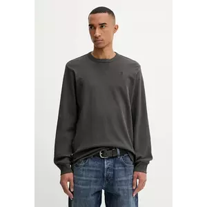 G-Star longsleeve din bumbac culoarea verde, uni, D25076.D976 imagine