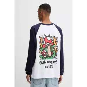 MSGM longsleeve din bumbac culoarea alb, cu imprimeu, 3940MM78.257798 imagine