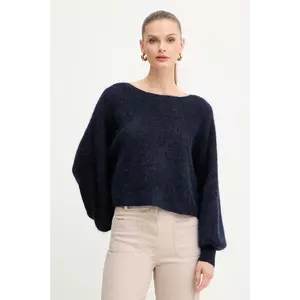 Marella pulover din amestec de lână culoarea bleumarin, 2523366384200 imagine