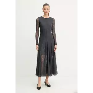 Marella rochie culoarea gri, maxi, evazați, 2523626015200 imagine