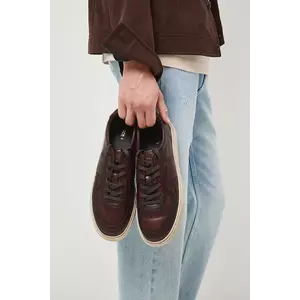 Medicine sneakers din piele culoarea maro imagine