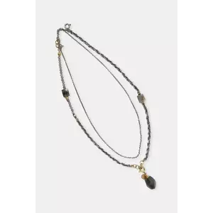 Answear.LAB colier din labradorit, lucrat manual din argint placat cu aur imagine