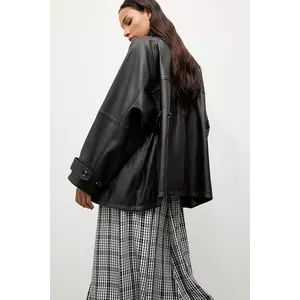 Answear.LAB geaca de piele culoarea negru imagine