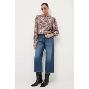 Medicine blugi din bumbac culoarea albastru marin imagine