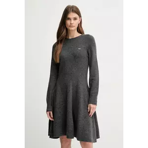Lacoste rochie din lână culoarea gri, mini, evazați, EF4161 imagine