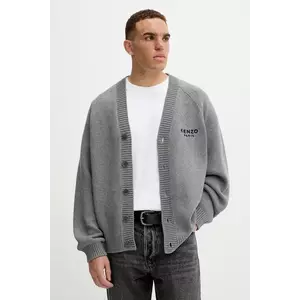 Kenzo cardigan din amestec de lână culoarea gri, FF65CA7443LA imagine