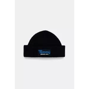 Tommy Jeans căciulă din amestec de lână culoarea bleumarin, AM0AM13675 imagine